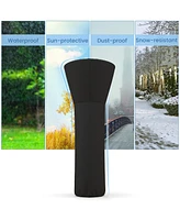 Costway Patio Standing Propane Heater Cover Waterproof W/Zipper and Bag