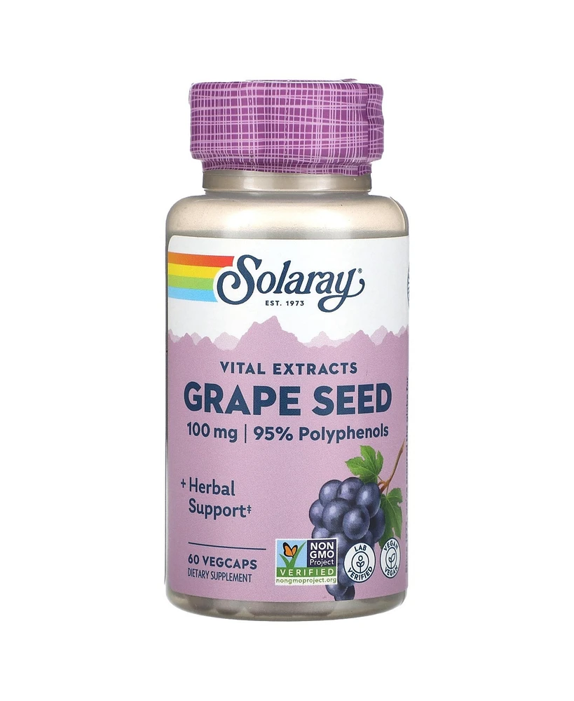 Solaray Vital Extracts Grape Seed 100 mg