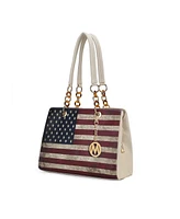 Mkf Collection Nevaeh patriotic pattern Shoulder Bag by Mia K