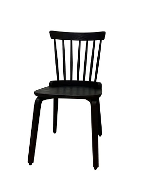 Simplie Fun Solid Wood Slat Back Windsor Chair (Set Of 2)