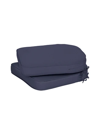 Aoodor Outdoor Chair Cushion W18''xD19'' Soft and Fade-resistant Polyester, Invisible Zipper for Easy Cleaning