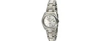 Timetech Women's Stainless Steel Silver Dial Bracelet Watch