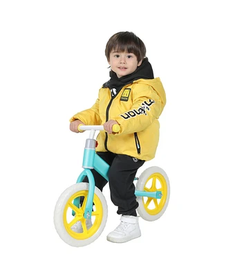 Simplie Fun 11" Kids Balance Bike Adjustable Height Carbon Steel & Pe Tires For 2-6 Years