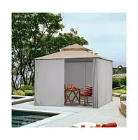10x6.5' Universal Replacement Privacy Side Wall Canopy Curtain f/ 10x10ft Canopy