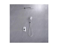 Casainc Wall-Mounted Rain Shower Faucet with Pressure Balanced Valve