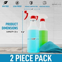 Leakproof Cleaning Spray Bottle Set (2 Pack 32oz)