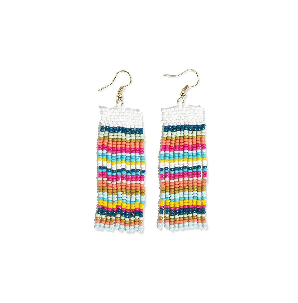 Ink + Alloy Adaline Beaded Fringe Earrings