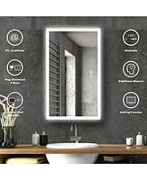 Homlux Rectangular Frosted Edge Led Mirror