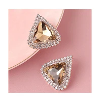Sohi Women's Triangle Stud Earrings