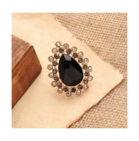 Sohi Women's Teardrop Cocktail Ring