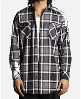 Saint Morta Men's Patriot Long Sleeve Flannel Shirt