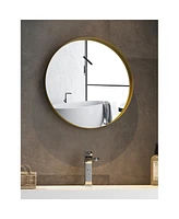 Streamdale Furniture Metal Round Wall Mirror 0003