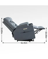 Streamdale Furniture Heavy Duty Power Lift Recliner Chair with Massage and Heating