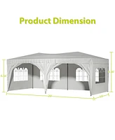 Streamdale Furniture 10'X20' Pop Up Canopy with 6 Sidewalls + Bag & Weights