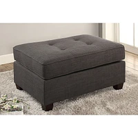 Simplie Fun Cocktail Ottoman Dorris Fabric Ash W Tufted Seats Ottomans