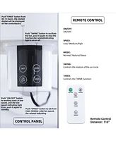 Streamdale Furniture Simple Deluxe 7 Inch Stand Fan, 3 Speeds & 3 Modes, 15 Hours Timer