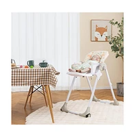 Slickblue Toddler 3-In-1 Convertible Baby High Chair