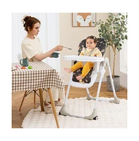 Slickblue Toddler 3-In-1 Convertible Baby High Chair