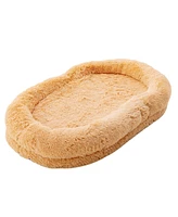 Slickblue Washable Fluffy Human Dog Bed with Soft Blanket and Plump Pillow