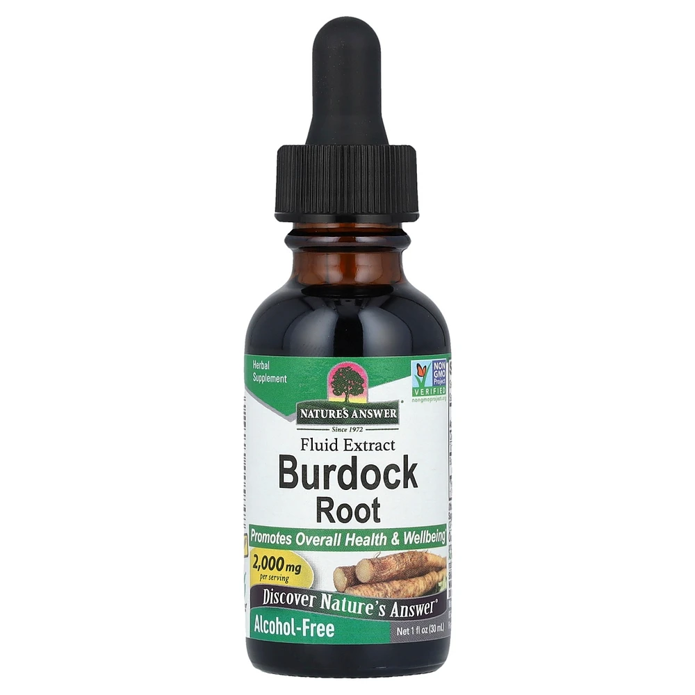 Nature's Answer Burdock Root Fluid Extract Alcohol-Free 2 000 mg