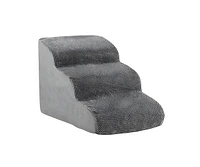 Slickblue 3-Tier Non-Slip Dog Steps with High-Density Sponge and Silicone Paw Prints