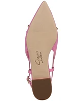 Circus Ny by Sam Edelman Women's Lafayette Pointed-Toe Slingback Bow Flats