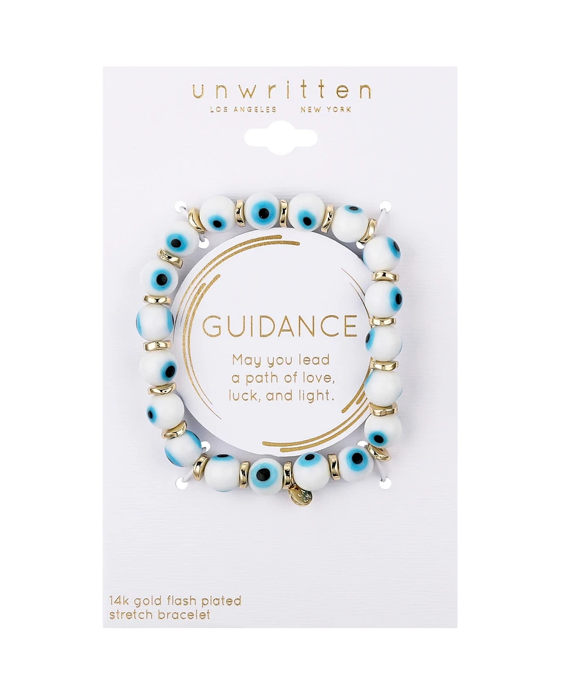 Unwritten Beaded Evil Eye Stretch Bracelet