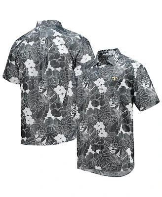 Tommy Bahama Men's New Orleans Saints Coconut Point Playa Floral IslandZone Button-Up Shirt