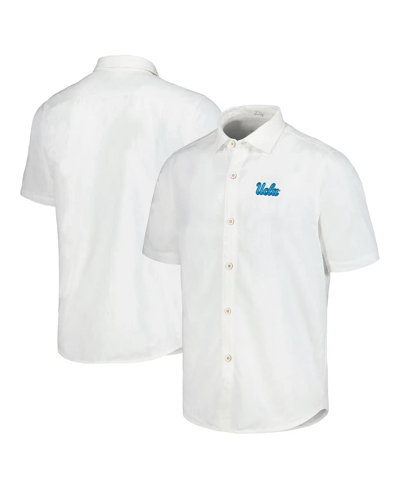 Tommy Bahama Men's Ucla Bruins Coconut Point Palm Vista Island Zone Camp Button-Up Shirt