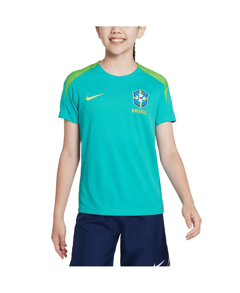 Nike Big Boys and Girls Brazil National Team 2024 Strike Performance Top