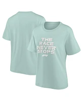 Fanatics Women's Green Formula 1 Floral Slogan T-Shirt