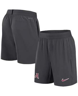 Nike Men's Anthracite Alabama Crimson Tide 2024 Sideline Performance Shorts