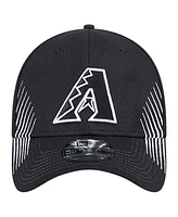 New Era Men's Black Arizona Diamondbacks Active Dash Mark 39THIRTY Flex Hat