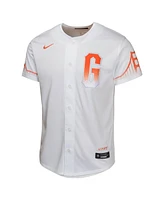 Nike Big Boys and Girls White San Francisco Giants City Connect Limited Jersey