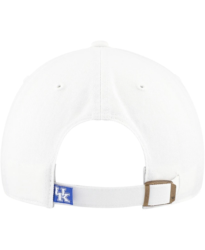 '47 Brand Women's White Kentucky Wildcats Sidney Clean Up Adjustable Hat