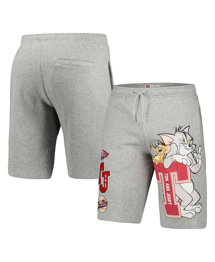 Freeze Max Men's Heather Gray Tom and Jerry University Shorts