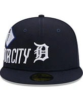 New Era Men's Navy Detroit Tigers 2024 City Connect Icon 59FIFTY Fitted Hat