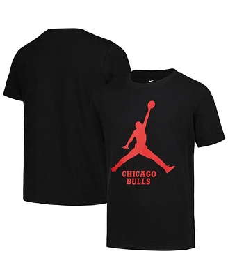 Jordan Big Boys and Girls Chicago Bulls Essential Jumpman Logo T-Shirt