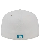 New Era Men's Khaki Toronto Blue Jays Stone Mist 59FIFTY Fitted Hat