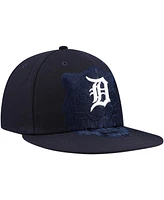 New Era Men's Navy Detroit Tigers Shadow Logo 59FIFTY Fitted Hat