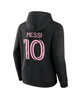 Fanatics Men's Lionel Messi Inter Miami Cf Authentic Stack Name Number Tri-Blend Pullover Hoodie