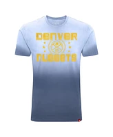 Sportiqe Men's and Women's Denver Nuggets Bingham Sun-Fade T-Shirt