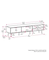 Amber & Emily Tv Stand with Doors and Open Shelves for TVs up to 85"