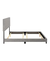 Amber & Emily Upholstered Modern King Bed