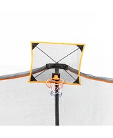 JumpKing 14ft Trampoline with Basketball Hoop and Ball