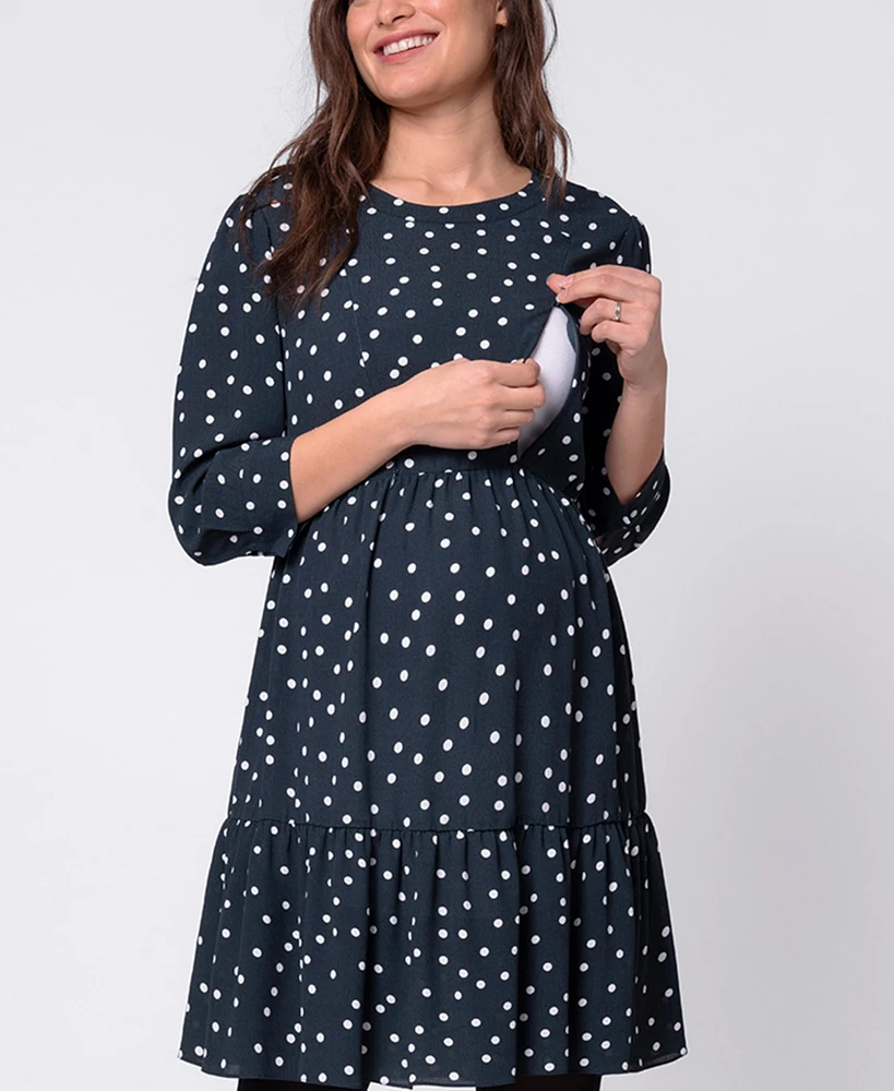 Seraphine Women's Polka Maternity Nursing Dress