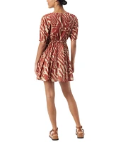 Sam Edelman Women's Tifany Printed Pleated Dress - Picante