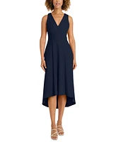 Maggy London Women's V-Neck Back-Cutout High-Low Dress