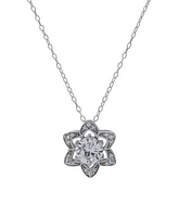 Macy's Silver-Plated Cubic Zirconia Star Pendant Necklace