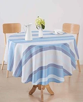 Izod Breakers Stripe Water-Resistant Indoor and Outdoor Tablecloth